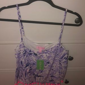Lilly Pulitzer Rock the Dock Purple Tank Top